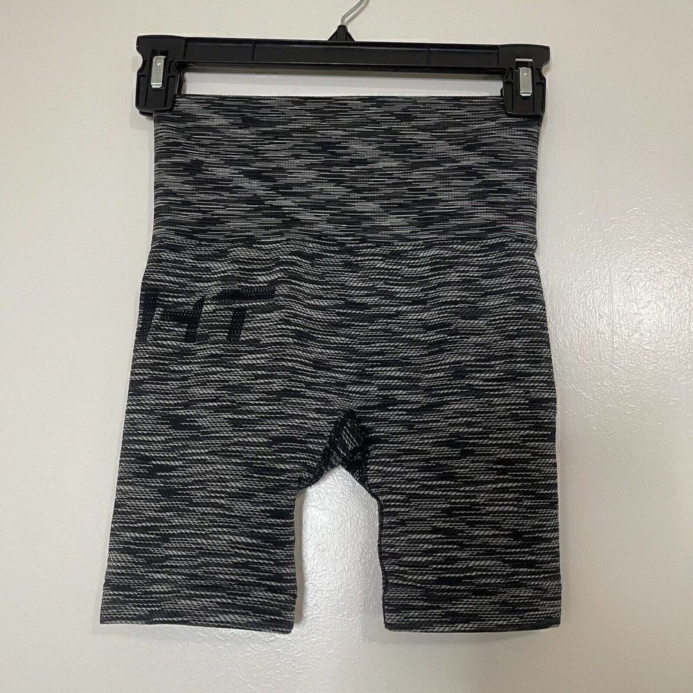 ECHT black spacedye seamless high waist shorts size XS